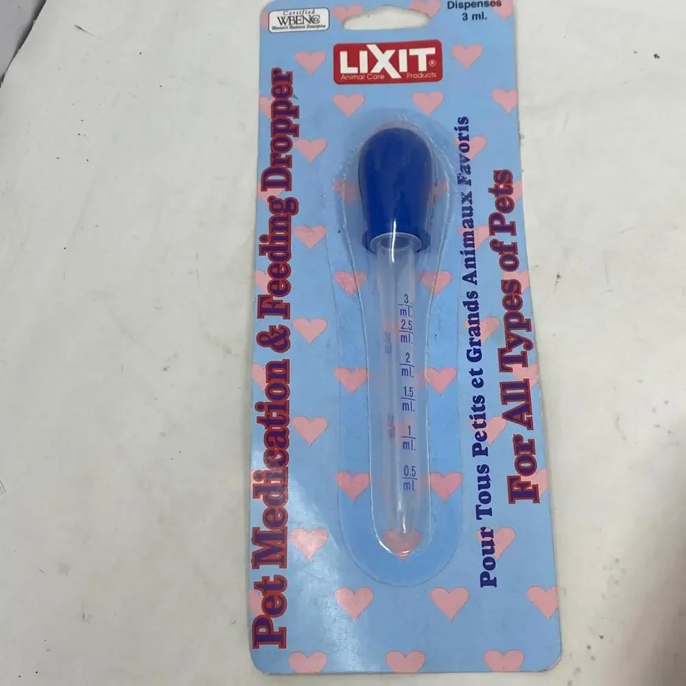 Lixit Pet Medication and Feeding Dropper Dispenses 3ml. for all types of pets
